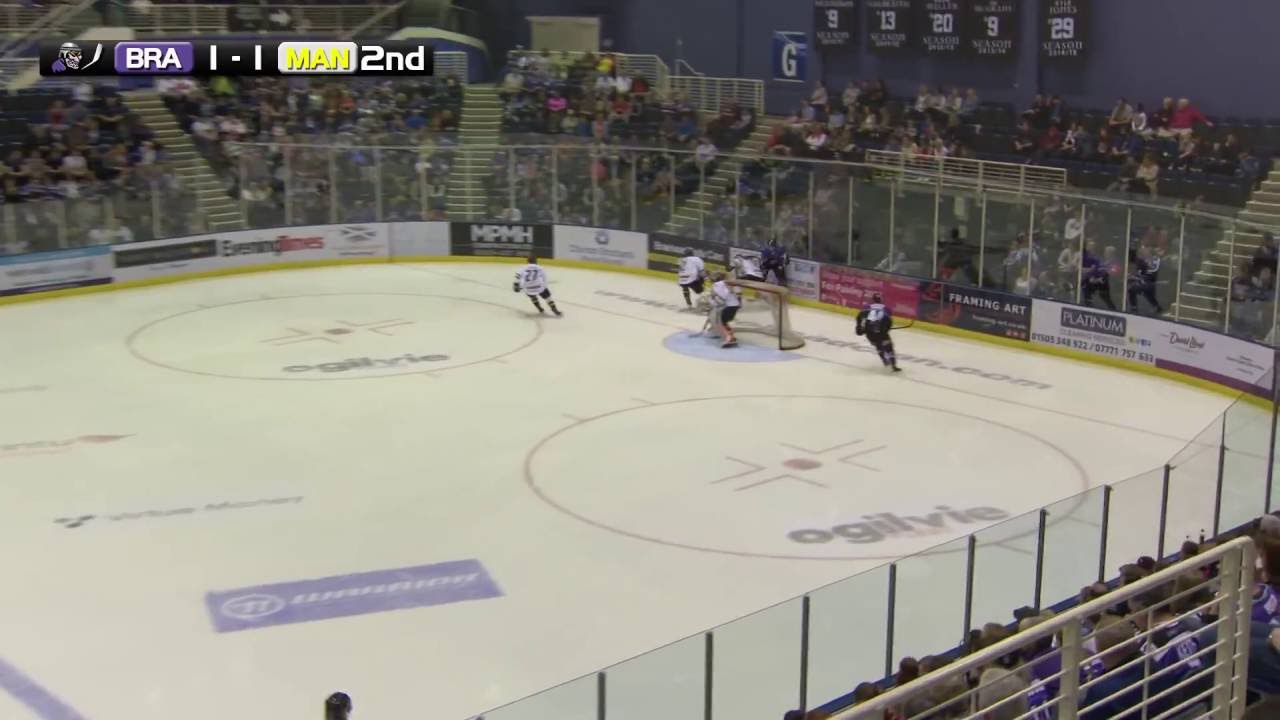 Cody Carlson hits Mark Heatley EIHL 17-9-16
