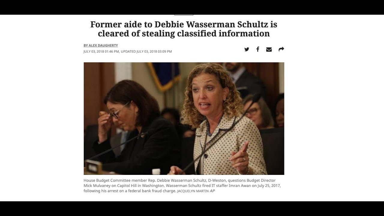 Imran Awan and Spy Ring under Wasserman-Schultz, as covered by George Webb: How corruption works.