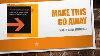 Switch between apps won't go away Windows 8 fix