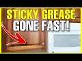 How to quickly CLEAN CABINETS & REMOVE GREASE & GUNK!!! | Andrea Jean