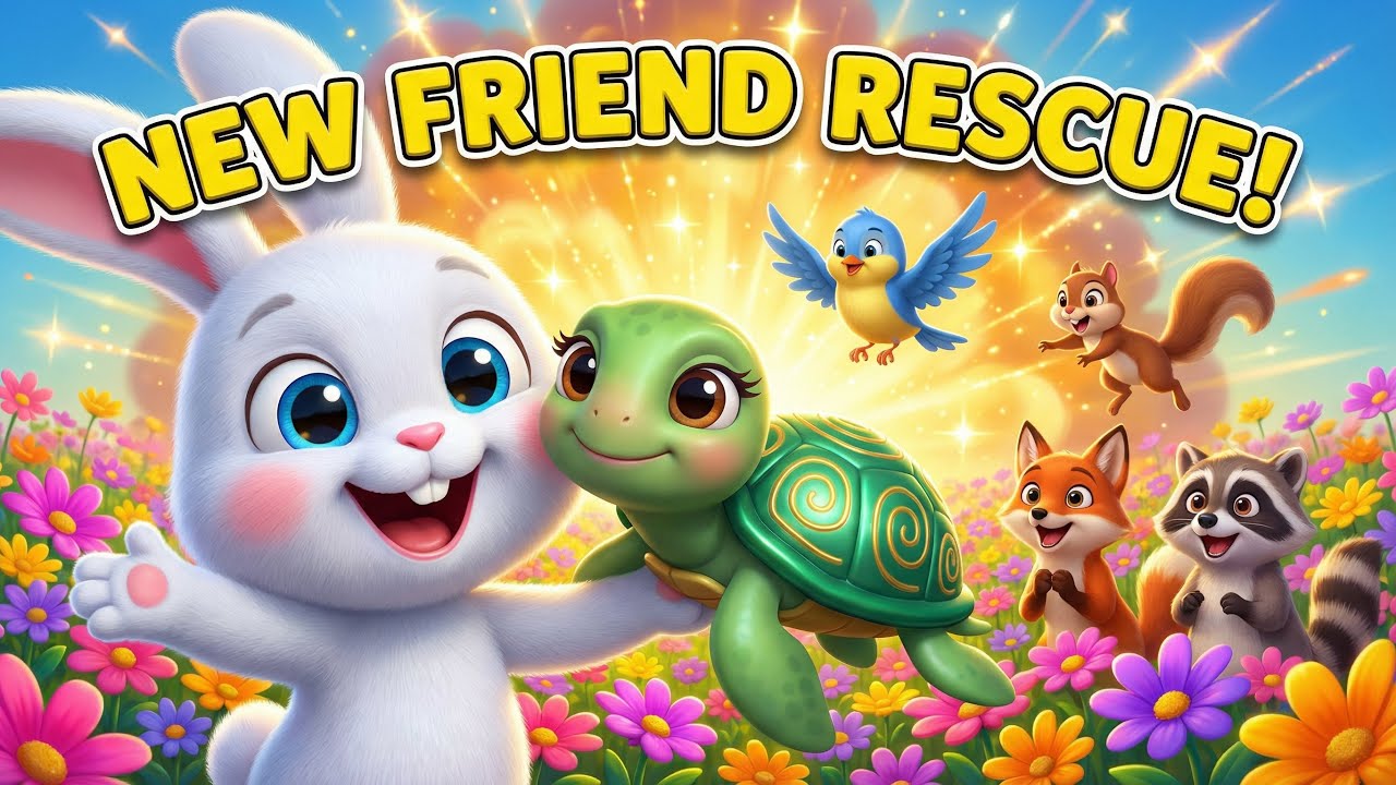 New Friend Rescue! 🐢🐰  Mimi Saves Shelley & Epic Teamwork Adventure  Mimi Rabbit TV