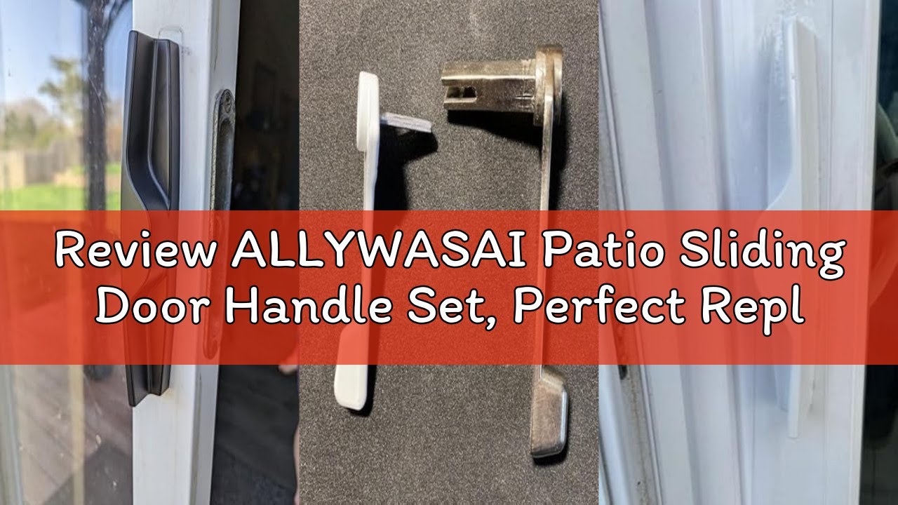 Review ALLYWASAI Patio Sliding Door Handle Set, Perfect Replacement Mortise Style Handle Set Fits Do