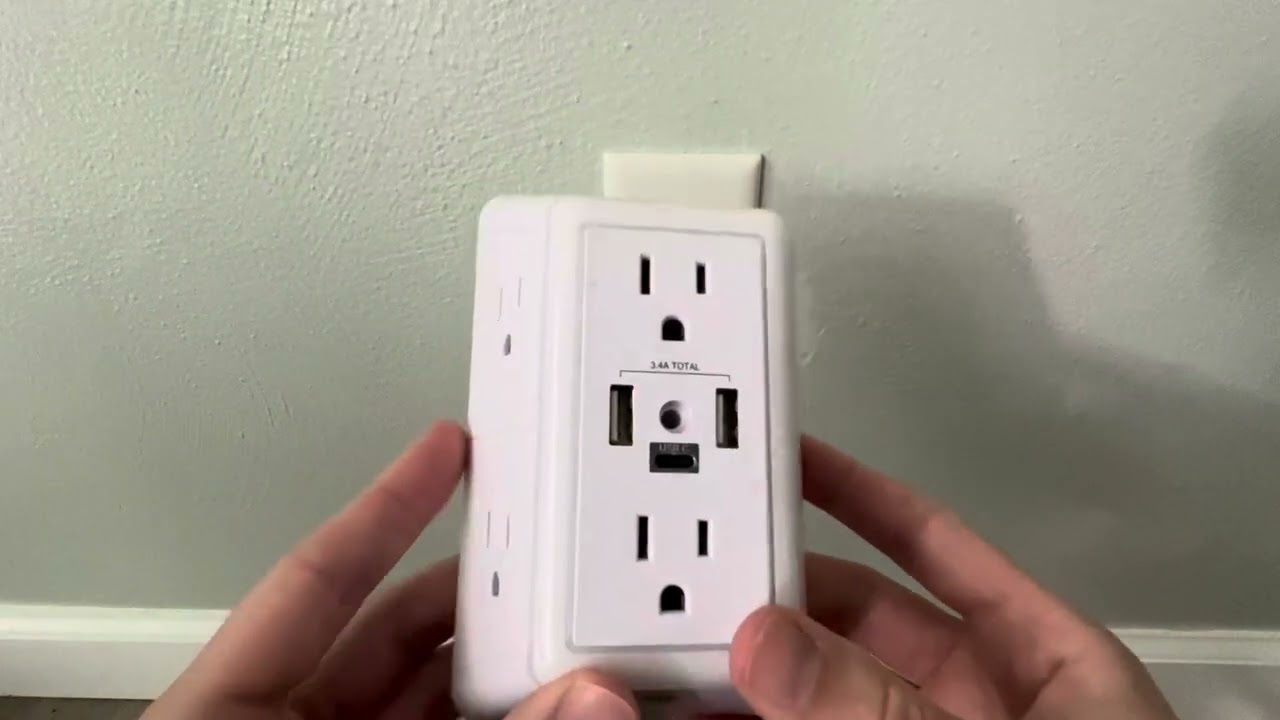 Review  POWRUI Surge Protector USB Outlet Extender