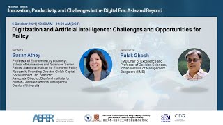 Webinar Series - Innovation, Productivity and Challenges in the Digital Era, 6 October 2021