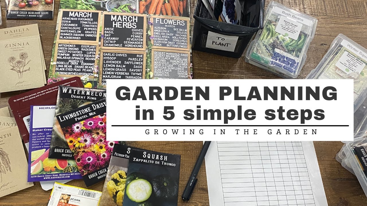 GARDEN PLANNING in 5 Simple Steps: Growing in the Garden - YouTube