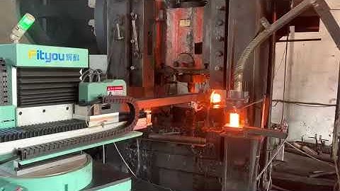 Dec hot forging automation, Fityou swing arm foring manipulator gear nuts forging automation.