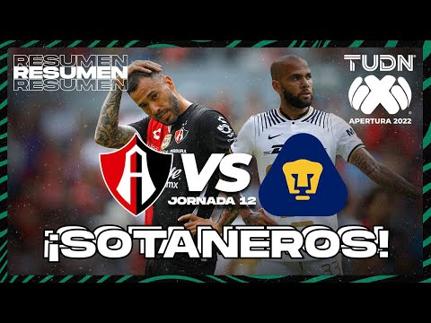 Atlas y Pumas empataron sin goles por el Apertura 2022 de la Liga MX | RESUMEN