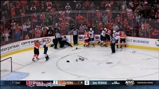 Capitals vs Flyers line brawl Nov 1, 2013
