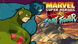Marvel Super Heroes Vs Street Fighter - Hulk & Captain America