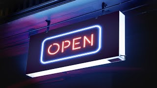 Neon Lights Video | Animation Video| Open Neon Lights Animated Loop Background | Free Background