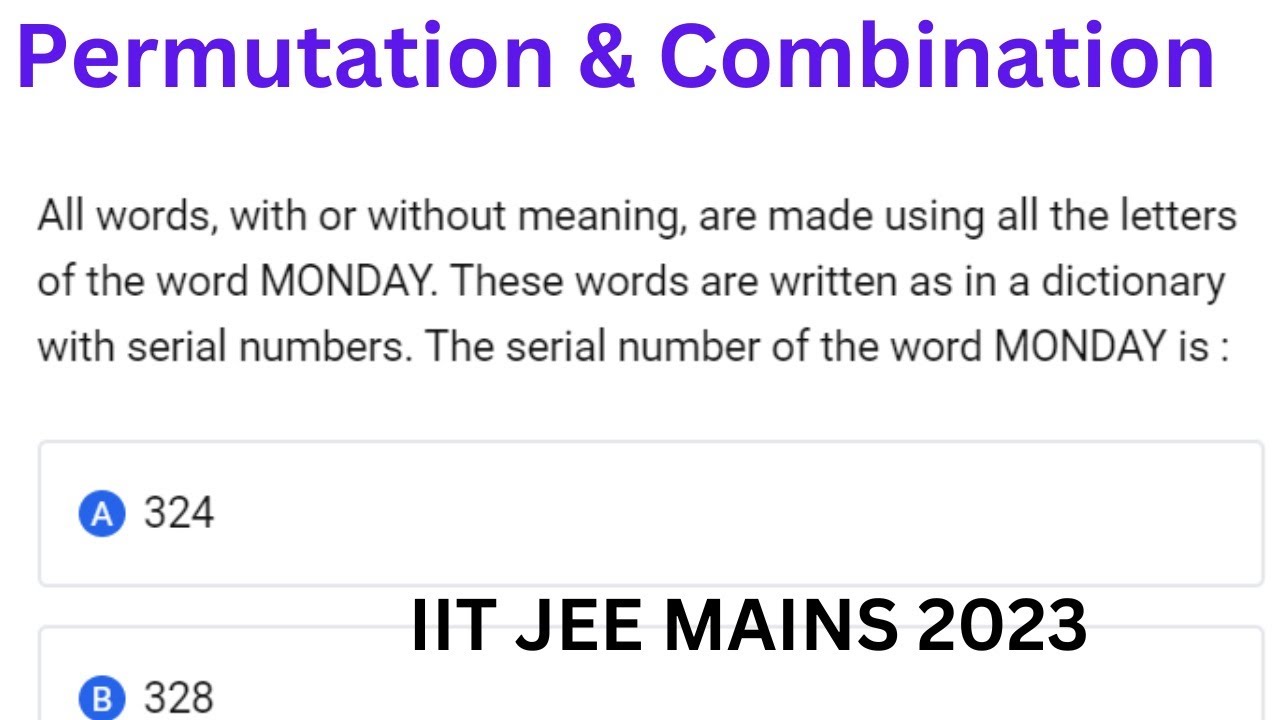 All words, with or without meaning, are made using all the letters of ...