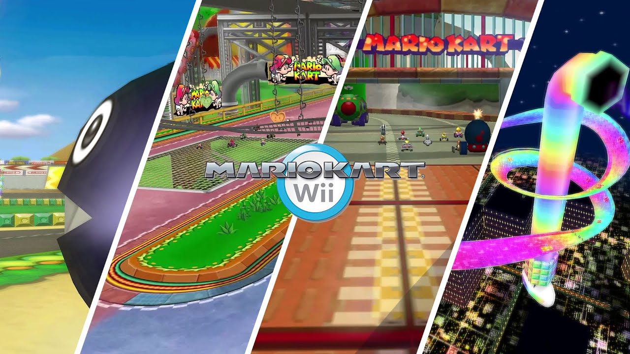 All MARIO KART DOUBLE DASH!! Nitro Tracks in MARIO KART WII | Custom Tracks | 4k60