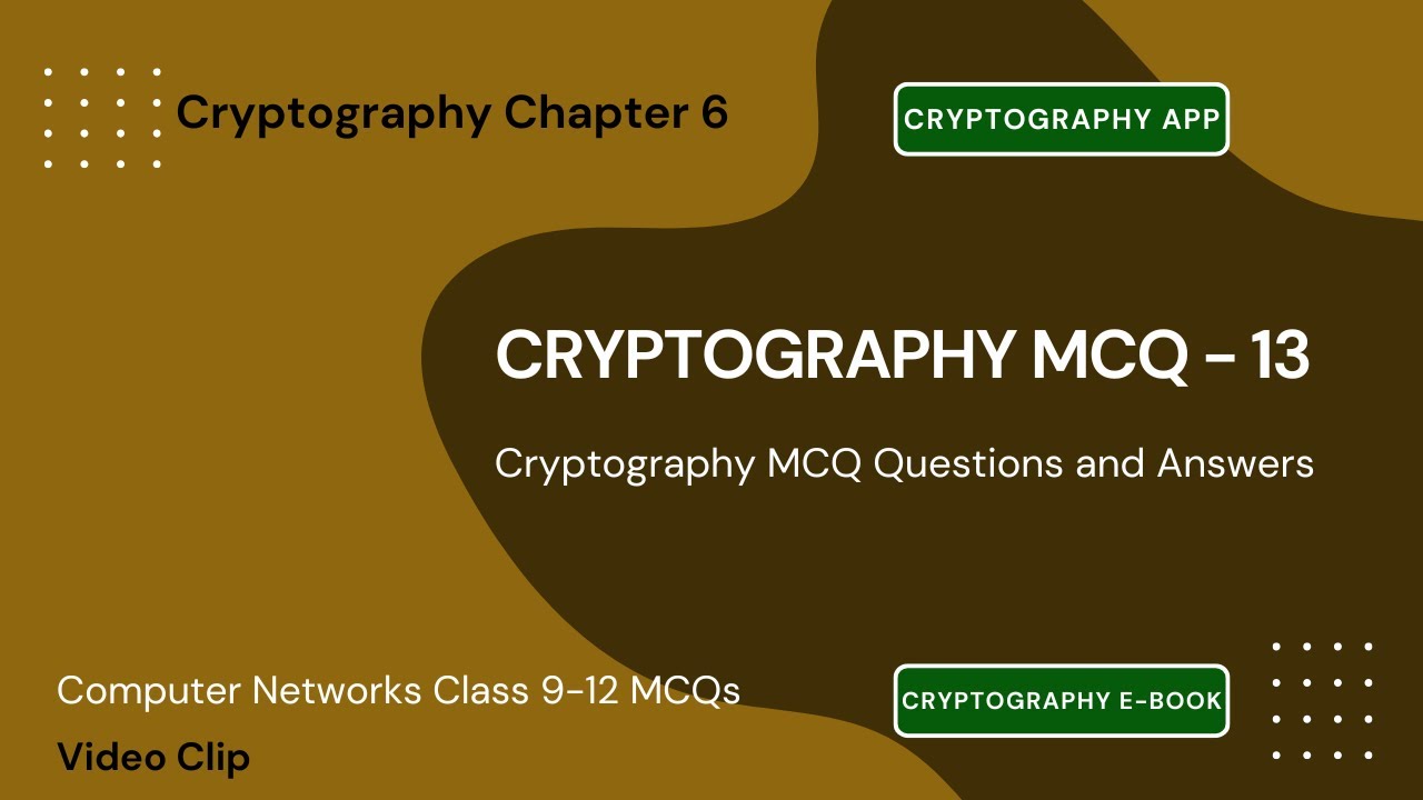 Cryptography MCQ Questions & Answers | Class 9–12 Cryptography Notes ...
