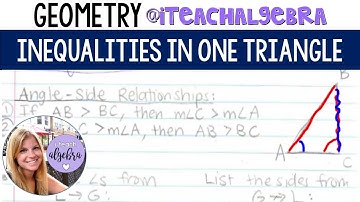 Geometry - Inequalities in One Triangle
