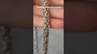silver Byzantine necklace #byzantine #chain #silver #handmade #shorts