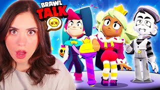 BRAWL TALK REACTION - 3 NEW BRAWLERS! NO MORE BOXES + SKIN GIVEAWAY!