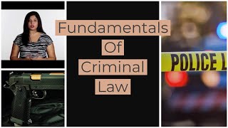 Fundamental Principles Of Criminal Law