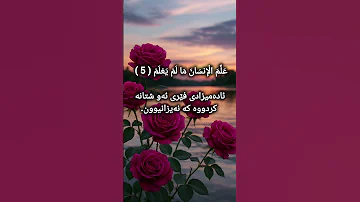 سورة العلق آيه 1 14 تفسير كوردى بصوت الشيخ سعد الغامدي 