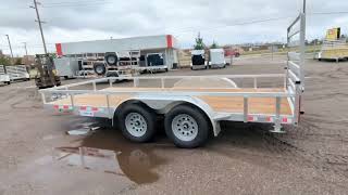 Silver Ox Aluminum 7x16 Tandem Axle Utility Trailer - AAA Trailer - Howell MI