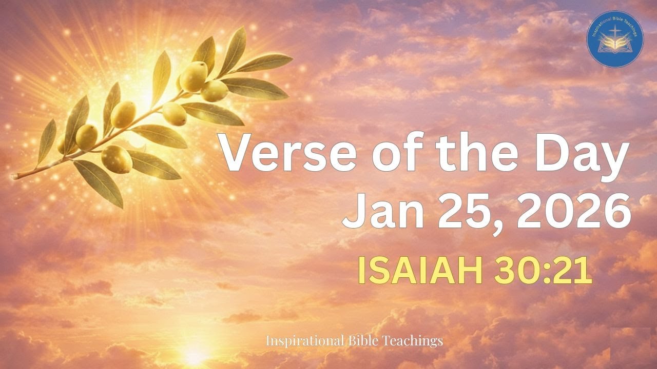 Verse of the Day – January 25, 2026 | Inspirational Bible Verses & Morning Prayer