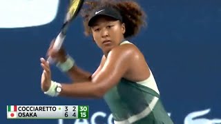 NAOMI OSAKA 大坂なおみ FOREHAND LITERALLY LEAVES CROWD IN AWE MIAMI OPEN R1 MARCH 20, 2024