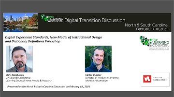 Digital Experience Standards, New Model of Instructional Design-Carolinas 2021