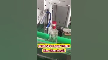 Glass Bottle Batch Code Laser Printing Machine UV Laser Code Printer #laserprinter #batchcoding