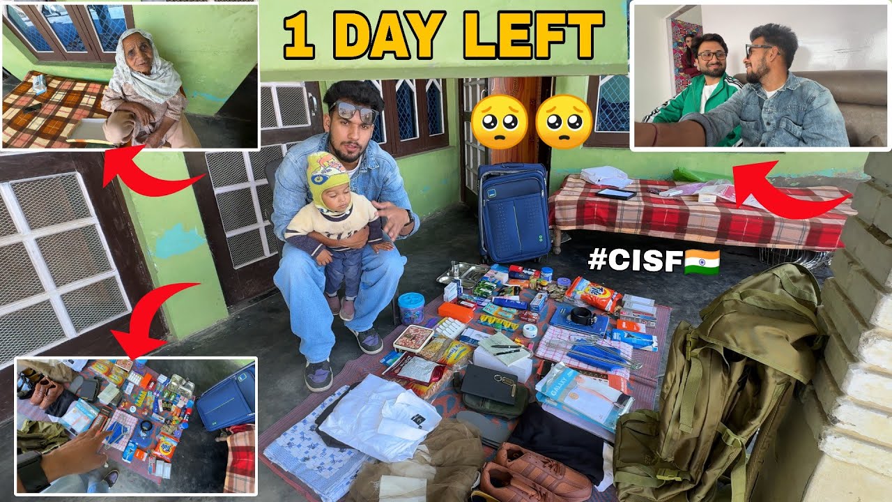 1 last day😖||Packing done🙂🎀||Sahil Beyal Vlogs||CISF training🇮🇳