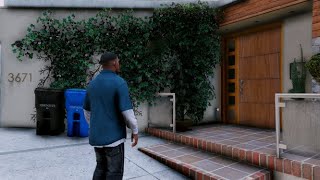 Grand Theft Auto V - If You Enter Franklin's Vinewood House Earlier In The Game, Here's What Happens