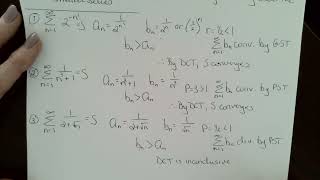 BC Calculus Notes - Unit 10 - Direct Comparison Test