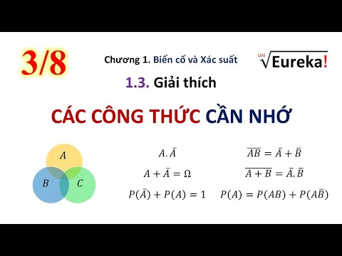 Video XSTK Chương 1 P3/5. Các công thức biến cố & xác suất... - youtube
