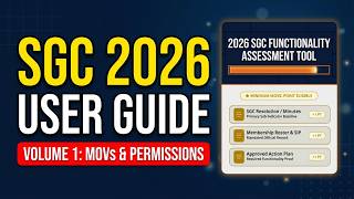 SGC Functionality Assessment Tool User Guide Volume 1