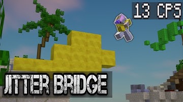 Only Jitter Bridging in Solo Bedwars - (Jitter Click)