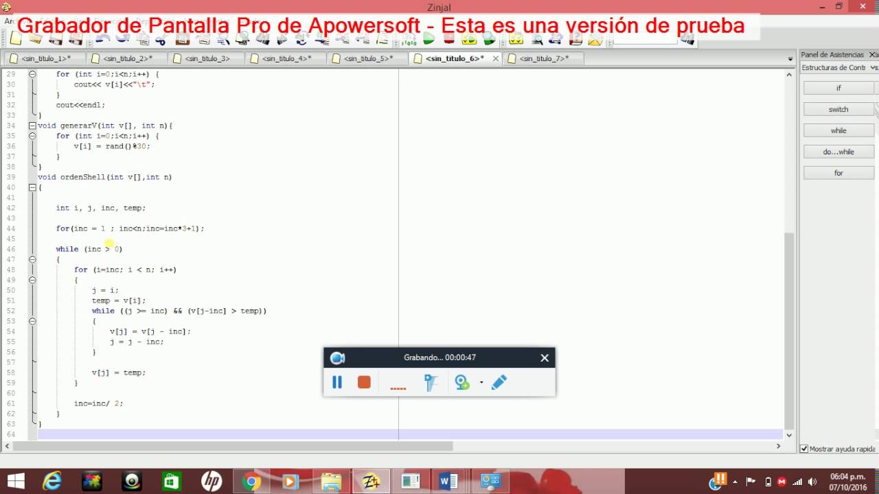 Programación en c++ Método de Shell - YouTube