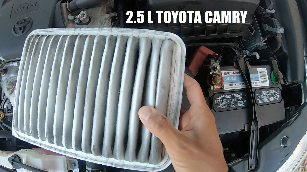 2016 Toyota Camry Air Filter Replacement - YouTube