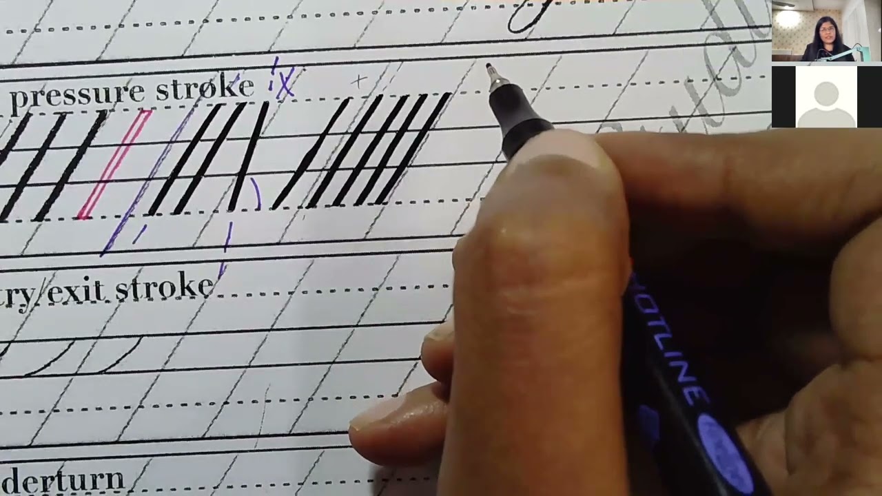 Copperplate calligraphy tutorial | How to make square tops and square bottoms