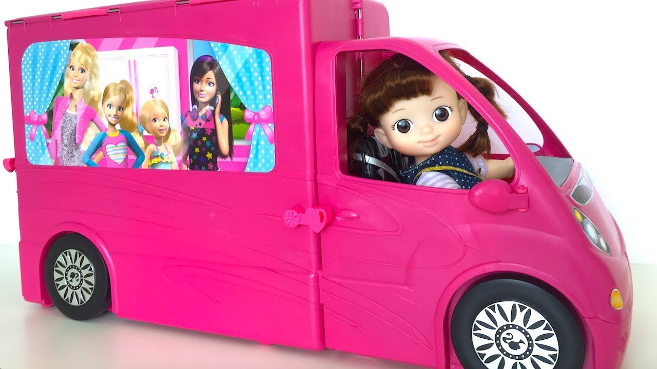 Baby Doll's Pink Camper Van Stroller Toy Soda YouTube
