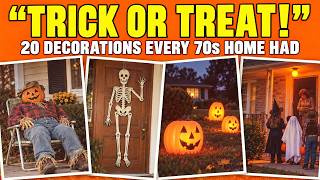 20 Halloween Decorations Every 1970s Home Had That Disappeared!