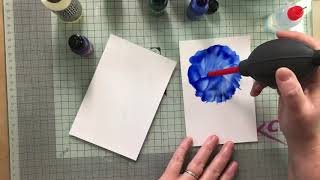 TUESDAY’S TUTORIAL - using alcohol (Isopropyl) vs Blending solution with alcohol inks