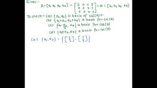 6 Consider The Following Row Equivalent Matrices 3 0  1 5 A A1 A2 A3 A4 0 2 B 6B1 B2 B3