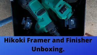 Hikoki Finisher (NT1865DA) and Framer (NR1890DBCL) Unboxing. No Vocals