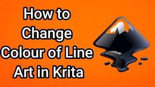 How to Change Colour of Line Art in Krita