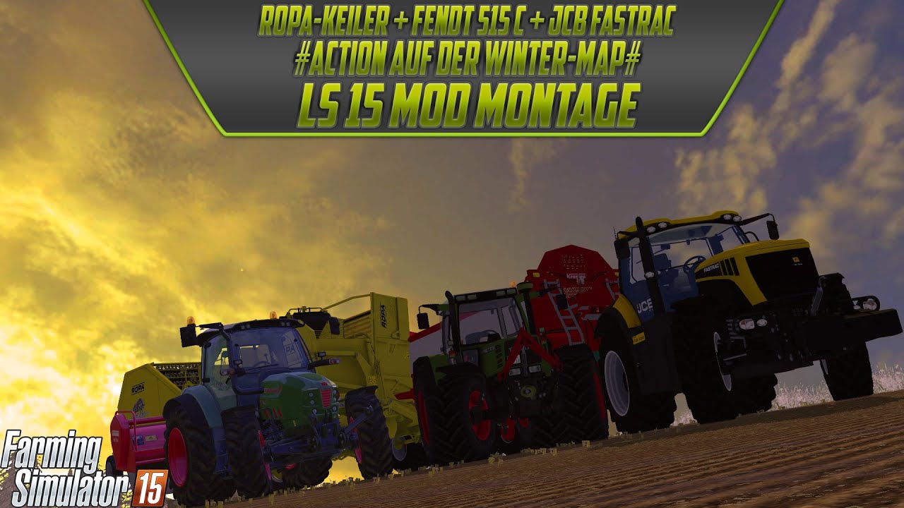 Kartoffel-Ernte auf der Winter-Map [Ropa-Keiler + Fendt 515 C + JCB Fastrac]