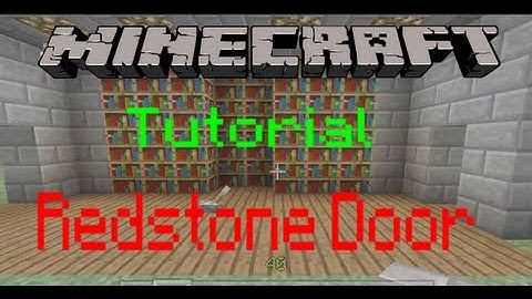 Minecraft Tutorial - Redstone Hidden Door
