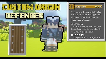Minecraft Origins Mod: Defender! (Custom Origin)