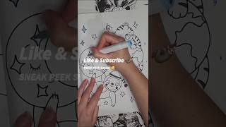 SNEAK PEEK 🫣 Sunday - Sleepy Sloth 🦥  Coloring Page | #coloring #coloringadventure #art