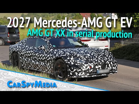 2027 Mercedes-AMG GT 4-Door EV Prototype Caught Testing In The Alps AMG GT XX Production Version