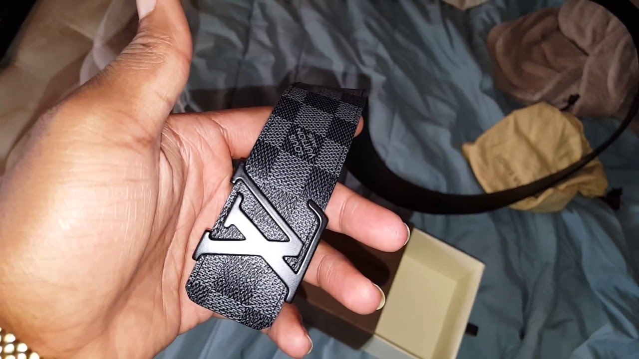 How to legit check 40mm Louis Vuitton Graphite Belt YouTube