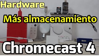 Ampliar almacenamiento Chromecast 4 Google TV Aumentar capacidad HUB USB C Cable OTG Expand Storage