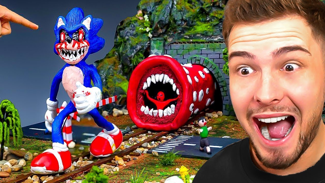 ZUGFRESSER Vs SONIC EXE Aus KNETE Wer Gewinnt YouTube Zugfresser vs sonic exe aus knete wer gewinnt youtube